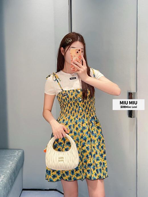 缪缪 26Ss春夏新款 向日葵黄碎花吊带连衣裙（MM） 商品图7