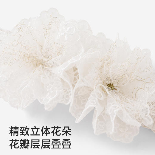 【商场同款】英氏儿童配饰女童发带春夏新款女宝蕾丝可爱花边发饰 商品图2