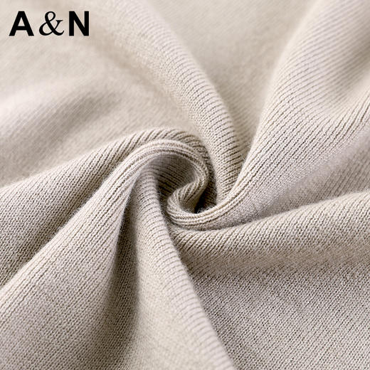 安东尼奥A&N 【羊绒+桑蚕丝+羊毛】软糯亲肤百搭马甲男通勤开衫V领内搭背心坎肩4459988 商品图3