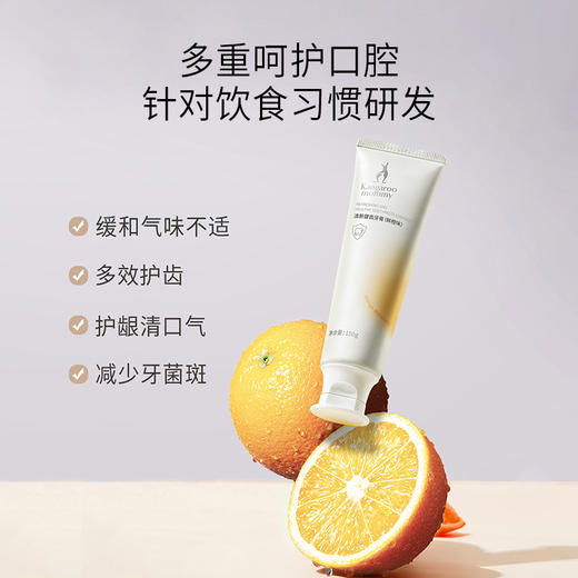 袋鼠妈妈 清新健齿牙膏(蓝莓味)-100g A100180701 商品图3