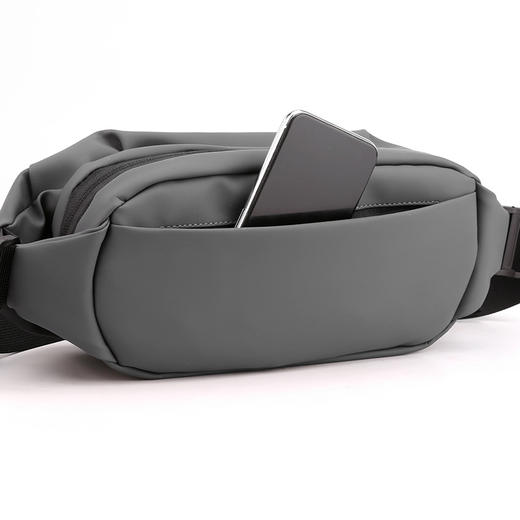 【新款男士腰包】户外跑步手机包 多功能大容量胸包 休闲单肩斜挎包  商品图3