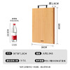 双枪天然竹砧板切菜板实竹案板加大双面可用家用占板50*36*1.8cm 商品缩略图3