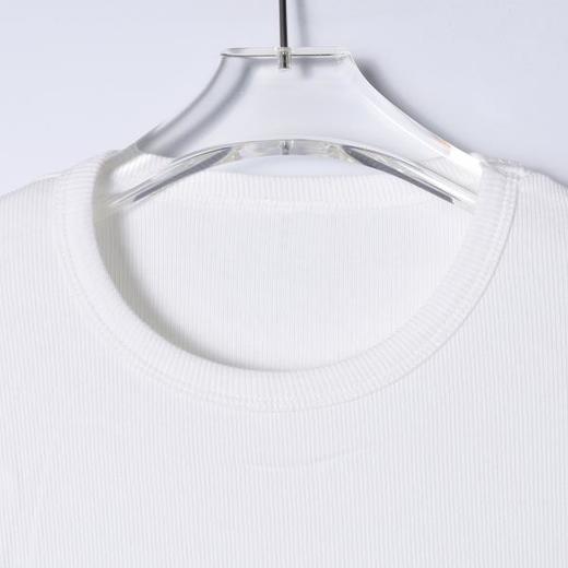 SDSA男装2026新款高贵轻奢潮牌纯色圆领螺纹合身短袖T恤时尚简约 商品图1