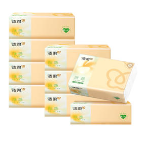 洁柔 肤感系列抽纸3层100抽*10包 J0RT0-10BR