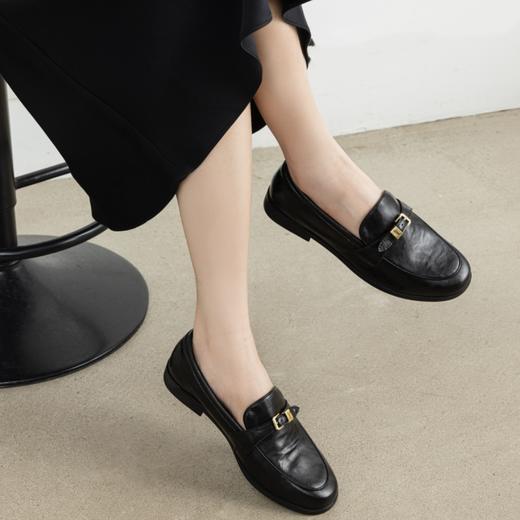 纪华菲小金扣乐福鞋|羊皮鞋面+鞋垫，透气不闷，巨软巨舒服 商品图1