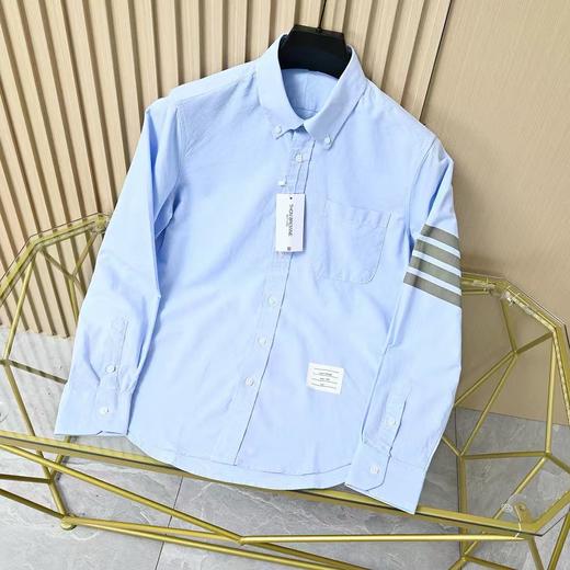 THOM BROWNE 汤姆布朗 .TB春季情侣牛津纺单四杠条纹休闲衬衫 商品图2