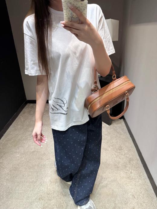 古驰 26Ss春夏新款 简约字母印花圆领短袖T恤（MM） 商品图2