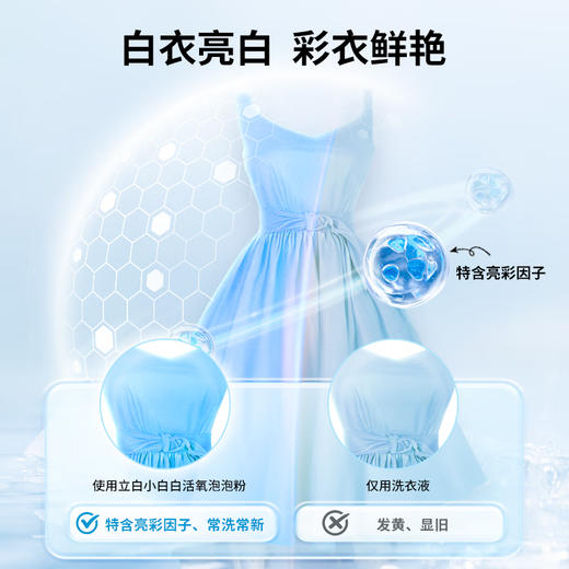 立白 小白白活氧泡泡粉450g*1瓶 BJ0RP01M 商品图2