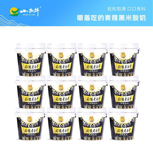 【光明&小西牛】顺丰包邮 藏之宝谷物青稞黑米酸奶 青海老酸奶150g*12杯 商品图0