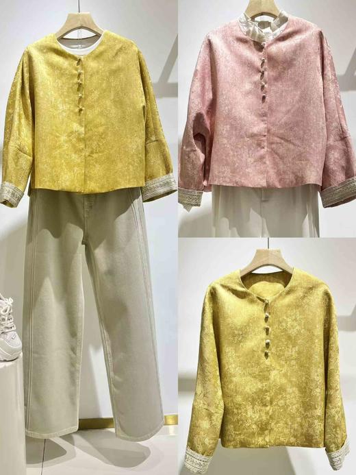 641021春上新 时尚短款国风外套 商品图1