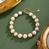 子佩集【风华灼灼】珍珠惜王妃手链【ZSL307】9mm珠镀金花托花片2601 商品缩略图0