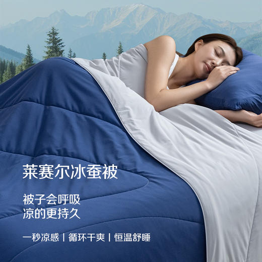 2026新款莱赛尔冰蚕夏被 可机洗莱赛尔蚕丝夏凉被 商品图2