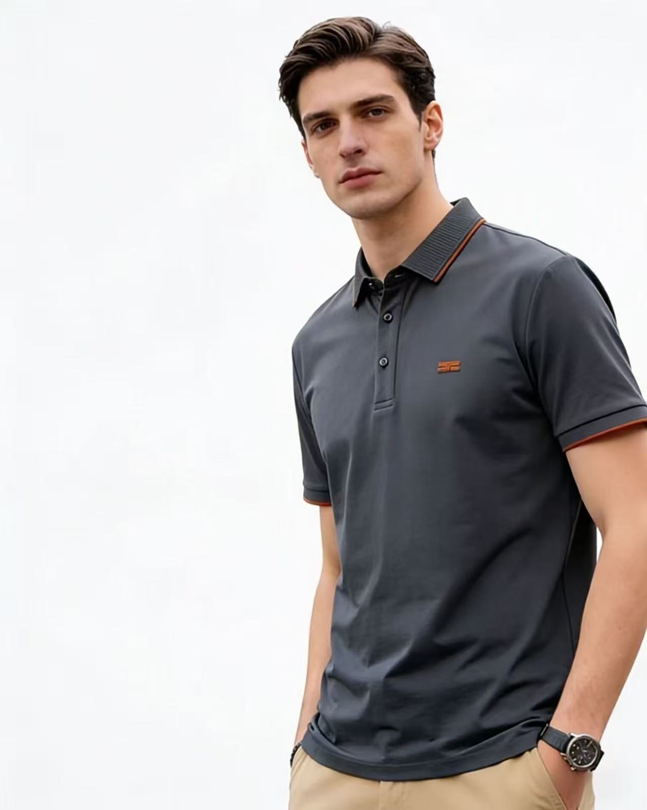 【xsd1】男子羔端商务休闲夏日短袖polo衫！！