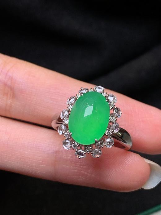 蛋面翡翠戒指 商品图5