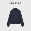 ROMI STUDIO“体感轻盈”醋酸棉舒适薄透高领针织上衣RWDSSU3056 商品缩略图1