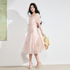 【莱赛尔】三彩2026夏季新款碎花连衣裙短袖A字裙中长S 商品缩略图1