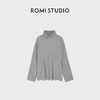 ROMI STUDIO灵地思羊毛棉混纺柔软不扎贴身高领长袖T恤RWCWSG7299 商品缩略图0
