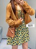 缪缪 26Ss春夏新款 向日葵黄碎花吊带连衣裙（MM） 商品缩略图3