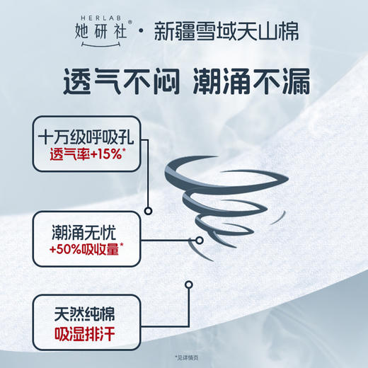 她研社 新疆棉卫生巾日用/夜用290mm*6片 6974354666103 商品图4