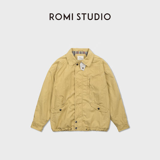 ROMI STUDIO“春日色彩”双染府绸做旧水洗翻领风衣外套 RWCSWY7318 商品图0