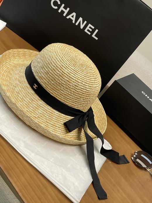 Chanel草编蝴蝶结礼帽 草帽 法式优雅的“氛围精致神器”（CO） 商品图7