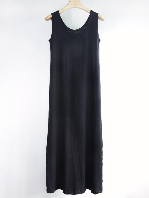 亚麻和天丝羊毛无袖连衣裙 商品图4