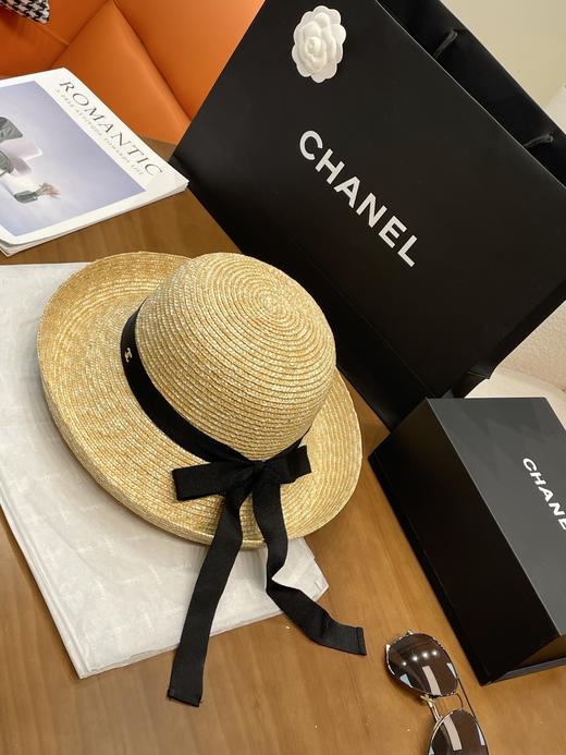 Chanel草编蝴蝶结礼帽 草帽 法式优雅的“氛围精致神器”（CO） 商品图3