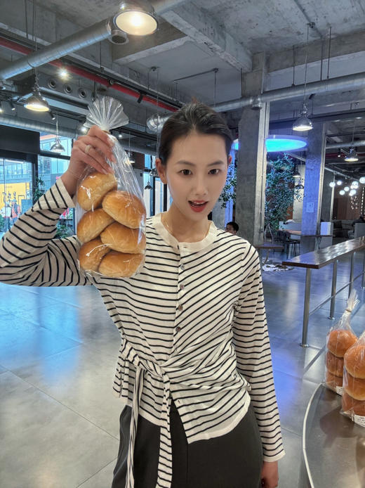 【防晒凉感】噢蜜ooomeooo多功能条纹开衫 商品图9