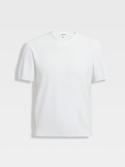 callisto粉色凉感提花针织短T 商品图5