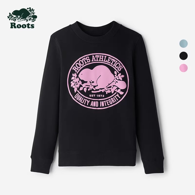 【2件9折】【ROOTS】女式HERITAGE海狸圆领卫衣