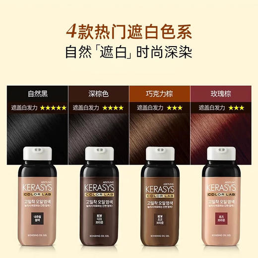 爱敬 科娜洗丝炫彩持色染发剂巧克力棕250g WJH5716 商品图2