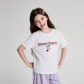 笛莎Deesha 2026年夏季新款中童女童图案T恤T恤