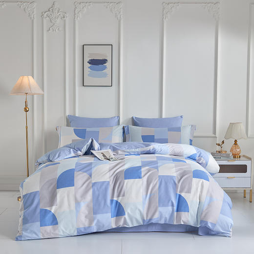 多喜爱 全棉斜纹印花套件【甄选新疆棉】【芬纳诺抗菌】【AB版设计】【宽边枕袋】柔软亲肤 吸湿透气 耐洗耐磨 不易褪色云鸽眠眠/拾光花序/语花瑟/豆蔻紫鸢/浅朵/森派/夏日紫藤 /新域/山野晴风 商品图11