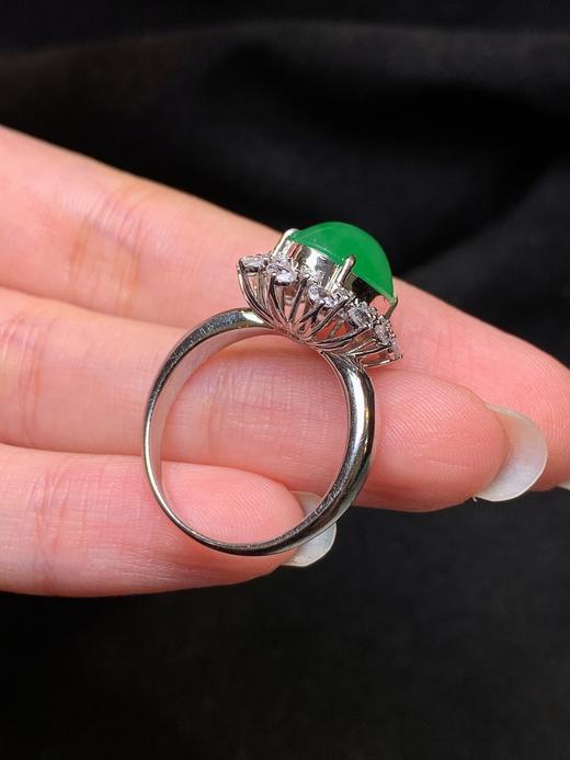 蛋面翡翠戒指 商品图4