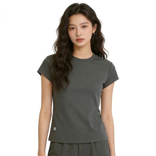 【单拍不发 加购3件到手99元】PSQUEEN 纯色圆领短袖 经典版型 潮流穿搭 舒适面料 彰显身材 多色可选C06C82【ys】 商品图9