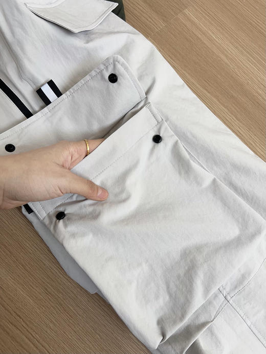 韩单正品 MLB薄款梭织速干大口袋工装裤，男女情侣款，
颜色：灰白色 军绿色 黑色
尺码：M~3Xl 商品图4