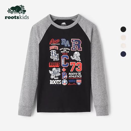 【2件9折】【ROOTS】儿童休闲长袖T恤 商品图0