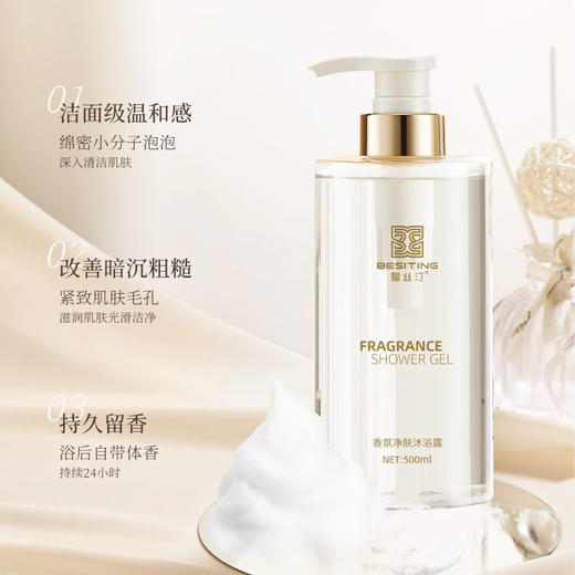 BESITING碧丝汀 高定香氛沐浴露500ml 6976409160093 商品图2