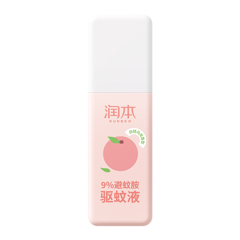 润本 9%避蚊胺驱蚊液75ml白桃乌龙 6971322060406