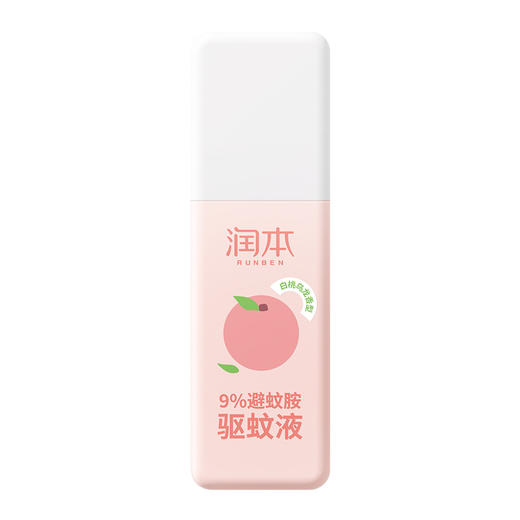 润本 9%避蚊胺驱蚊液75ml白桃乌龙 6971322060406 商品图0