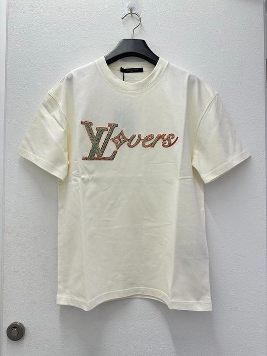 中性款珠片logo短袖T恤zh 商品图0