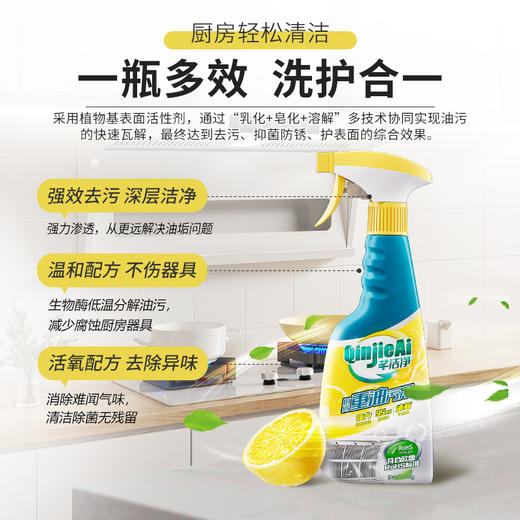 芊洁净  厨房重油污净500g/瓶 商品图3