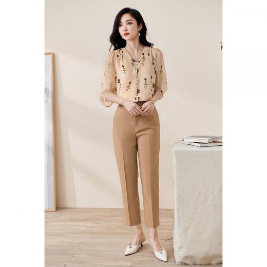 米思阳新款职业套装西裤+上衣女通勤气质洋气舒适优雅5M25BG3895 商品图2