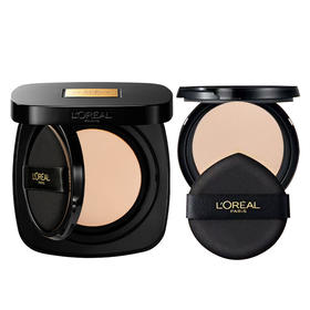 L'OREAL欧莱雅 黑金气垫亮白持妆遮瑕粉底液+替换装 SHK003