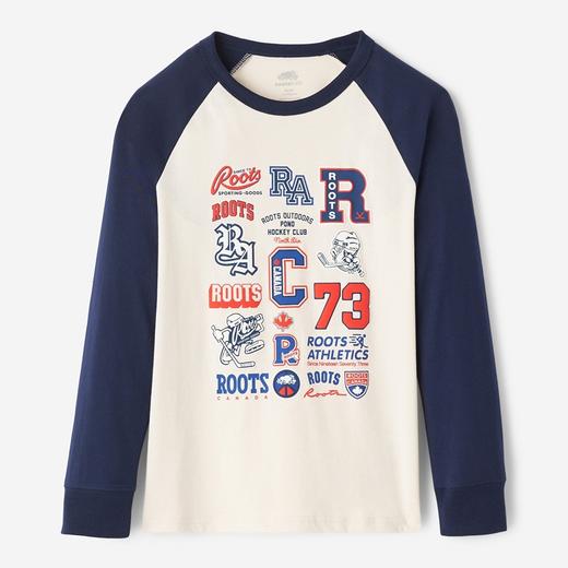 【2件9折】【ROOTS】儿童休闲长袖T恤 商品图1