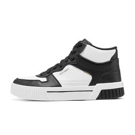 Skechers斯凯奇 女中帮休闲板鞋 185104-WBK