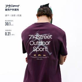 714street7A抗菌凉感网眼速干棉短袖2026夏季潮牌宽松圆领T恤男