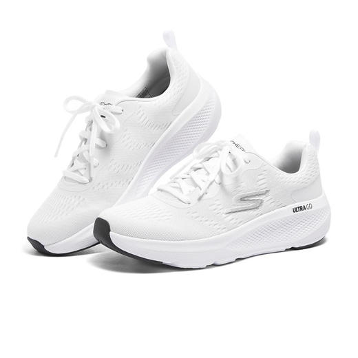 Skechers斯凯奇 女基础跑步鞋 128319-WHT 商品图0