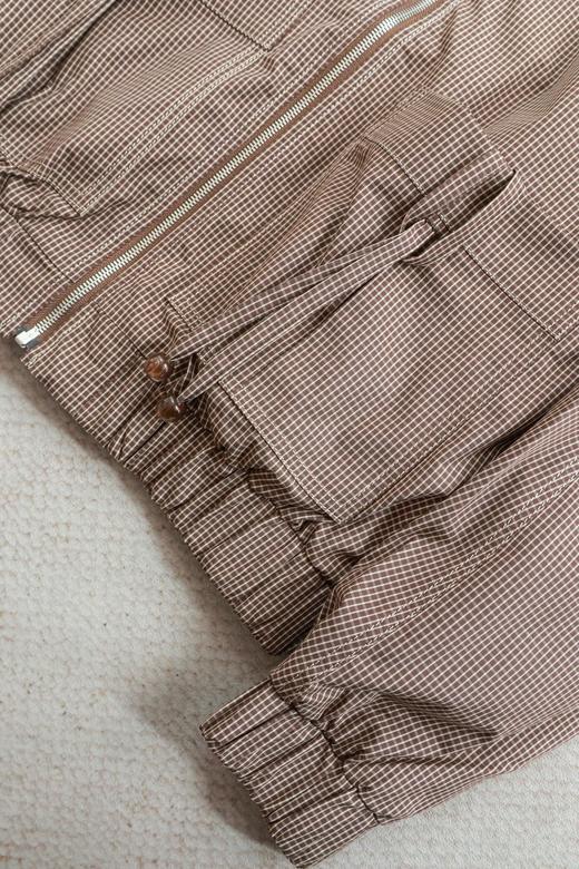 罗萨街区|高级感格纹哈灵顿夹克 商品图2