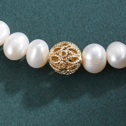 子佩集【韶光潋滟】珍珠惜王妃手链【ZZSL022】2.8-7mm珠镀金镂空花丝球2601 商品图2
